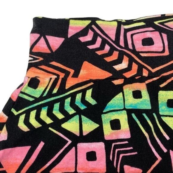 Victoria Secret Pink Neon Black Retro Design Mini Skirt Size S - Picture 4 of 11